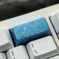 1/1.25/1.75/2U Titanium Alloy Anodizing Artisan Keycaps for Mechanical Keyboard Personalized Keycaps -Ice Crystal Blue/Grey